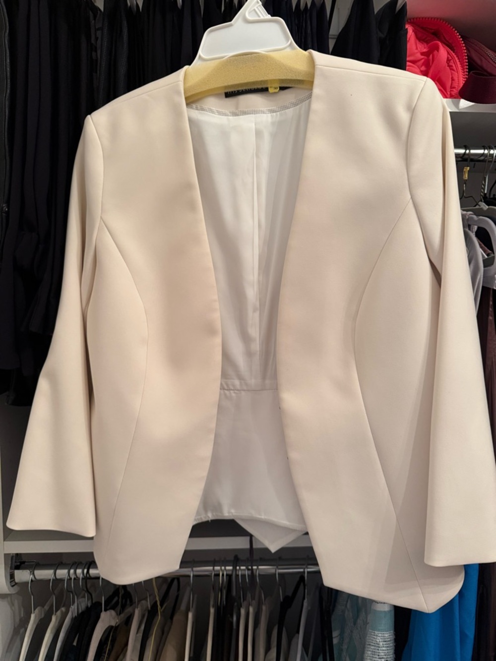 Iris Setlakwe Cream Open-Front Blazer